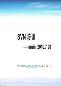 SVN内部培训资料