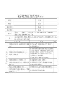 社会单位消防安全自我评估表