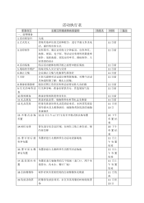 活动执行方案