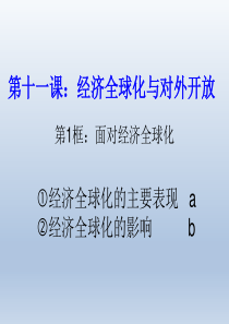 11.1面对经济全球化(共39张PPT)