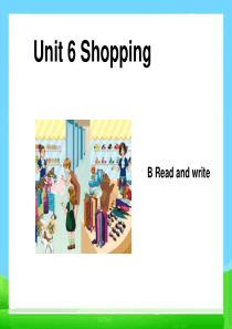 PEP四年级下册Unit6-B-Read-and-write