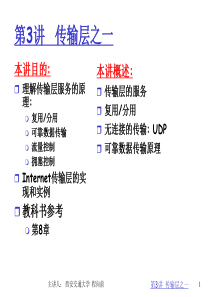第3讲  传输层之一
