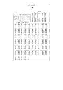 wps-word模版通用考试答题卡