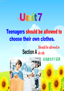 新人教版九年级英语unit7Section A