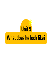 Unit 9 What does he look like教学课件