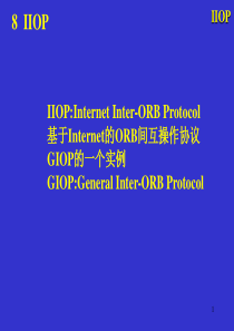 高级软件工程05（IIOP、现有产品、开发过程