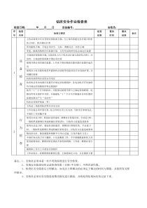 锯床安全作业检查表