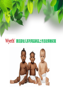 朱久文：惠氏婴幼儿系列用品新品上市活动策略初案