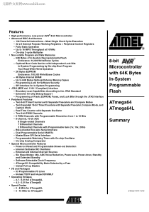 ATMEGA64-16MU中文资料