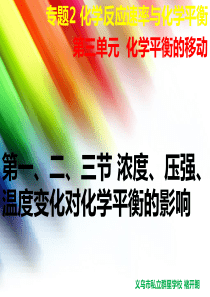 06专题2 化学反应速率与化学平衡 第三单元 化学平衡的移动