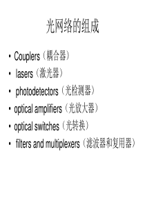 光网络组成PPT