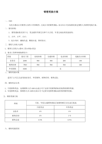 销售奖励方案