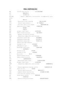 网络工程师英语词汇集_Word版