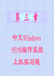 Windows(第3章)上机练习