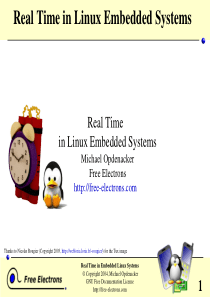 Real Time in Embedded Linux System