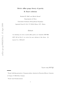 Metric-affine gauge theory of gravity II. Exact so