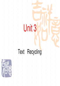 泛读2 Unit_3  Recycling