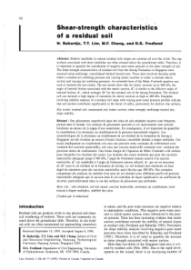 Shear-strength characteristics of a residual soil