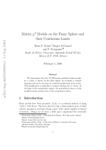 Matrix $phi^4$ Models on the Fuzzy Sphere and thei