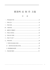 网站制作方案1