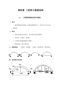 结构力学教案 第4章 三铰拱与悬索结构