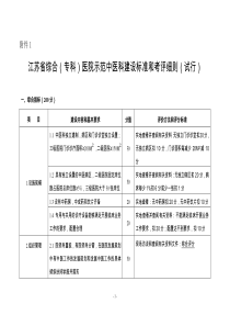 上海市综合性医院示范中医科（第二周期）建设标准