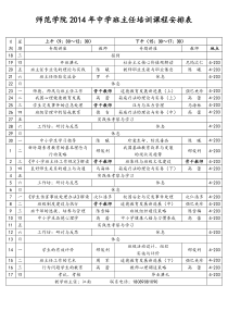 班主任培训课程实施方案(教师版)