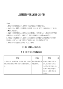 二级中医医院评审标准实施细则(X年版)(1)