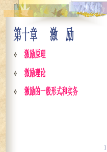 企业员工激励原则培训课件