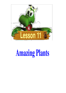 冀教版八下：Unit+2+Plant+a+PlantLesson+11+Amazing+Plants