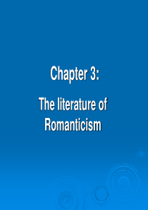 Chapter 3 Romanticism, Irving, Cooper