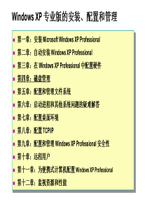 WindowsXP专业版的安装、配置和管理课程内容_04