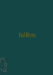 end rhyme