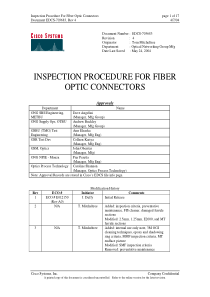 End Surface Inspection Criteria