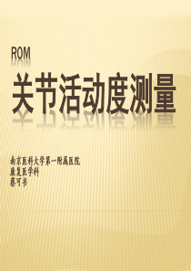 ROM评定