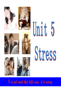 Unit 5 Stress体验商务英语综合教程2