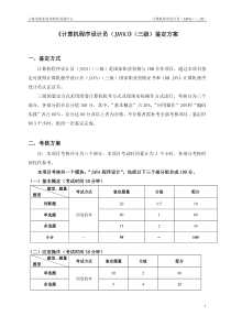 计算机程序设计员(JAVA)3级鉴定方案