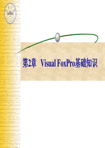 第2章 VFP 基础知识