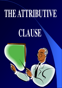 THE ATTRIBUTIVE 定语从句