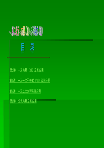 2013届中考数学夺分课后自主训练案第二单元：方程(组)与不等式(组)(4讲,85张ppt) 2