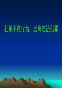 《法制教育》主题班会ppt课件