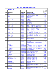 废止的国家建筑标准图设计目录