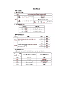 高二数学上学期知识点总结