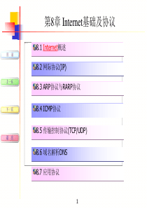 第八章 Internet基础及协议