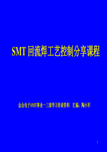 SMT回流焊工艺控制分享课程