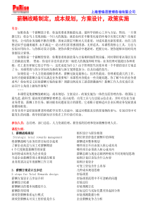 薪酬战略制定,成本规划,方案设计,政策实施