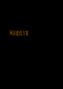 网站建设方案首次提案