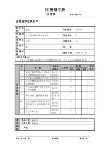 某航空物流公司医务室职位说明书及关键绩效标准