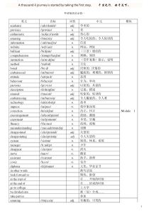 49外研版高中英语必修一到选修八单词汇总表(带音标)