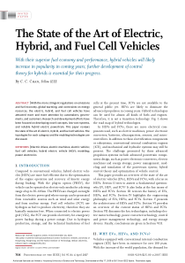 2007 CCChan The State of the Art of Electric, Hybr